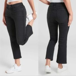 ATHLETA Sculptek Slim Carbon Wash Black Jeans Size 8 TALL | EUC